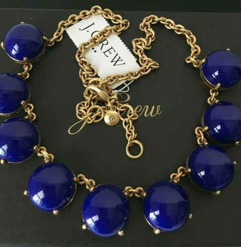 NWT J. Crew Bubble Stone Necklace Blue 