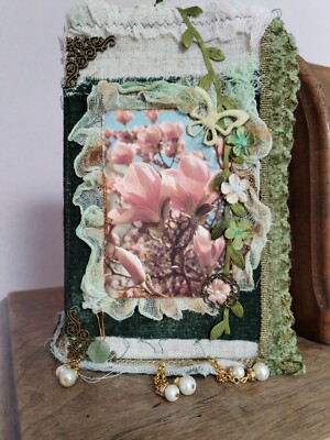 Junk Journal Buch Nature Garden Vintage Handmade XXL Tagebuch Geschenk UNIKAT