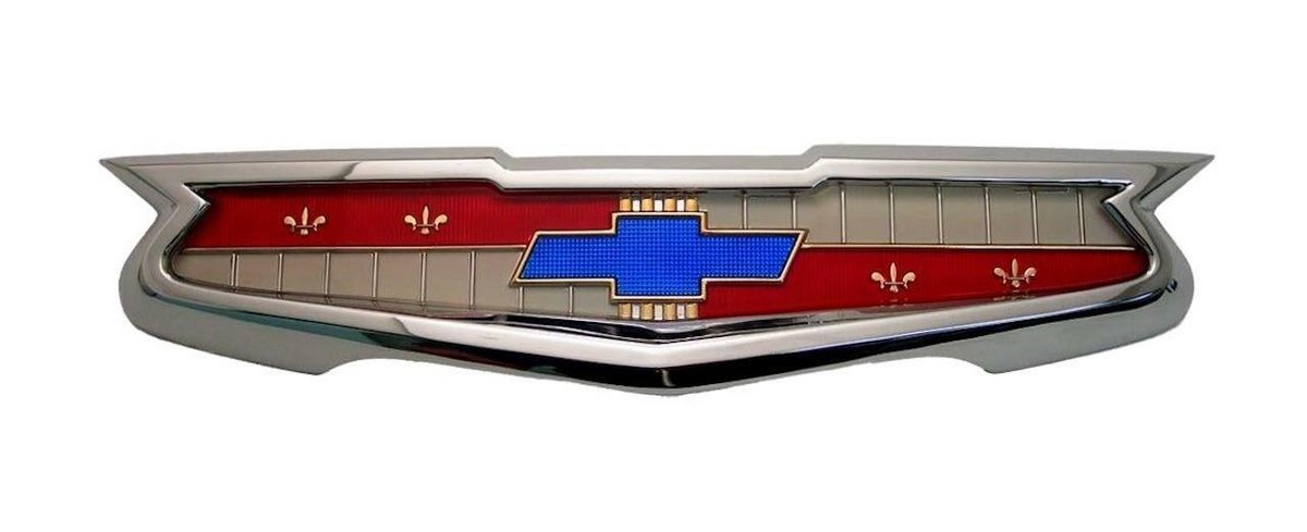55 Chevy Trunk Emblem & Bezel Trim Parts Brand 1955
