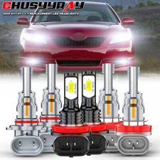 For Toyota Camry 2007 2008 2009- 2014 Faros LED Hi / Low + Bombillas antiniebla