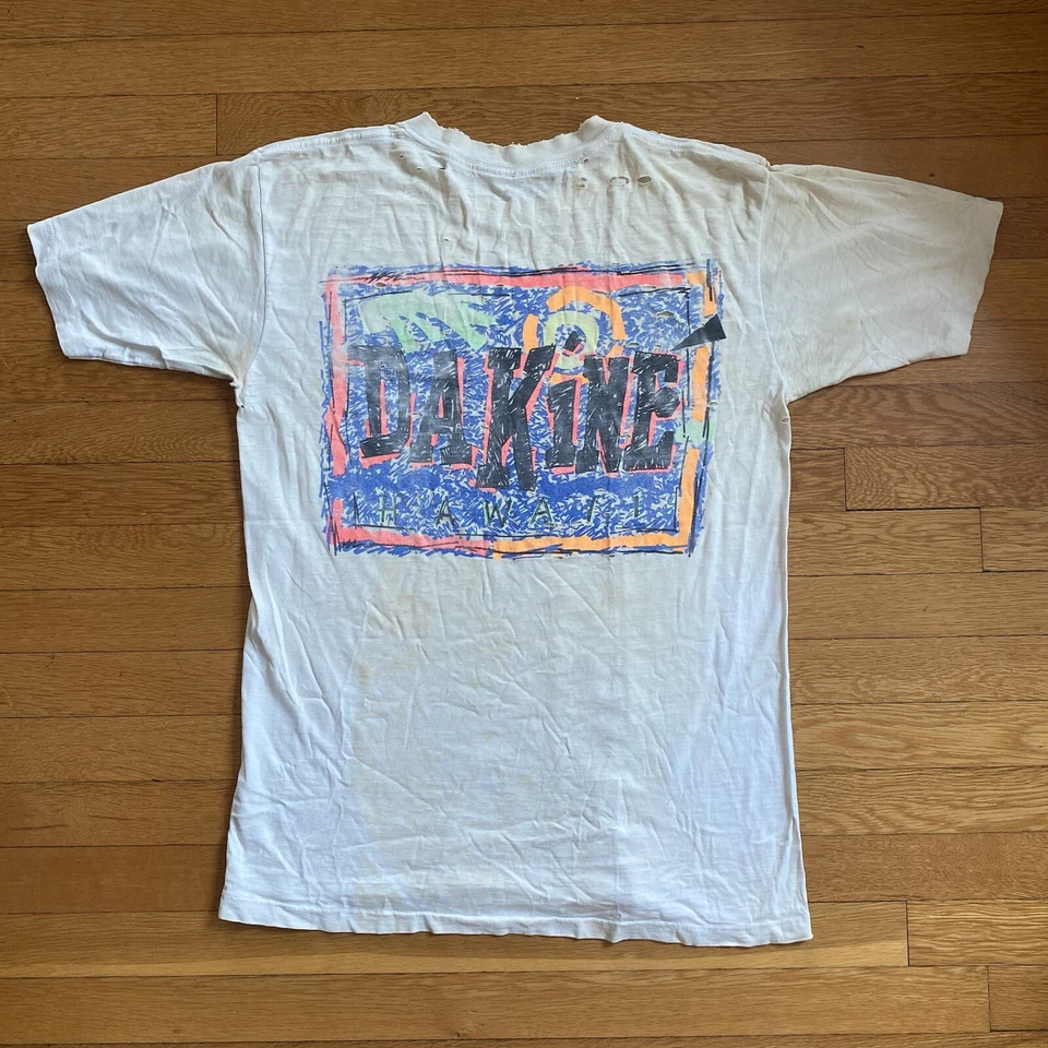 Camiseta De Colección Dakine EARLY Hawaii Surf Años 80 Para Hombres Playa Patín Esquí Surf Foto 2 de 4