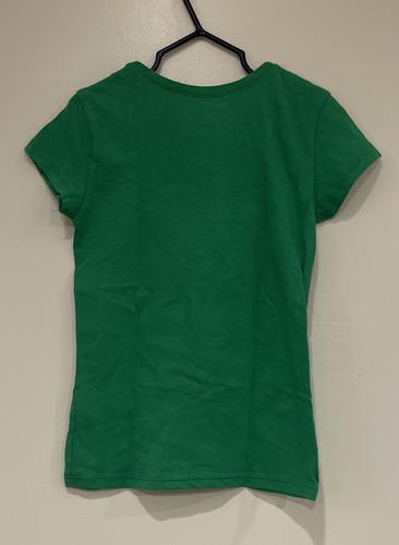 TCP Girls Gold Love Four Leaf Clover Cotton St. Patrick's Day T-Shirt Green XS - Picture 3 of 3
