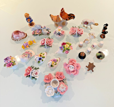 Vintage Bone China Lot Royal Adderley Aristrocrat Goebel Limoges Floral England