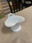 VTG Westmoreland iridescent white, hen on a nest, BOTTOM ONLY PARTS