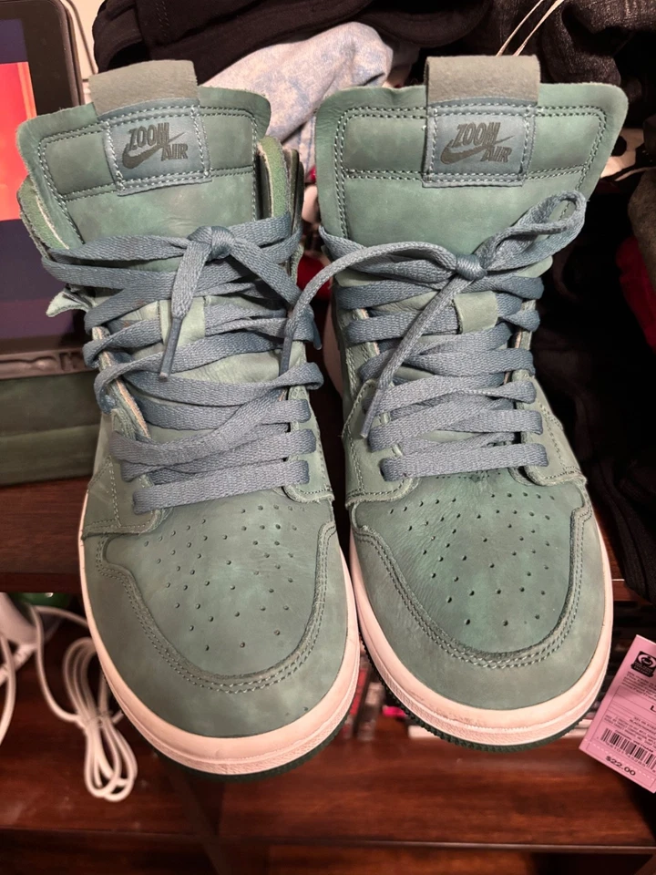 8 码 - Air Jordan 1 Zoom Comfort High Neptune 绿色 W — 第 2/4 张图片