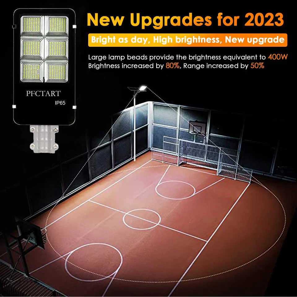 Nuevas luces de calle solares comerciales al aire libre luz de seguridad solar de anochecer a amanecer EE. UU. Foto 2 de 4