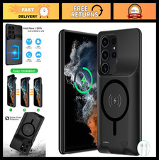12000mAh Battery Case for Galaxy S22/S23 Ultra, Wireless Charging, External Char
