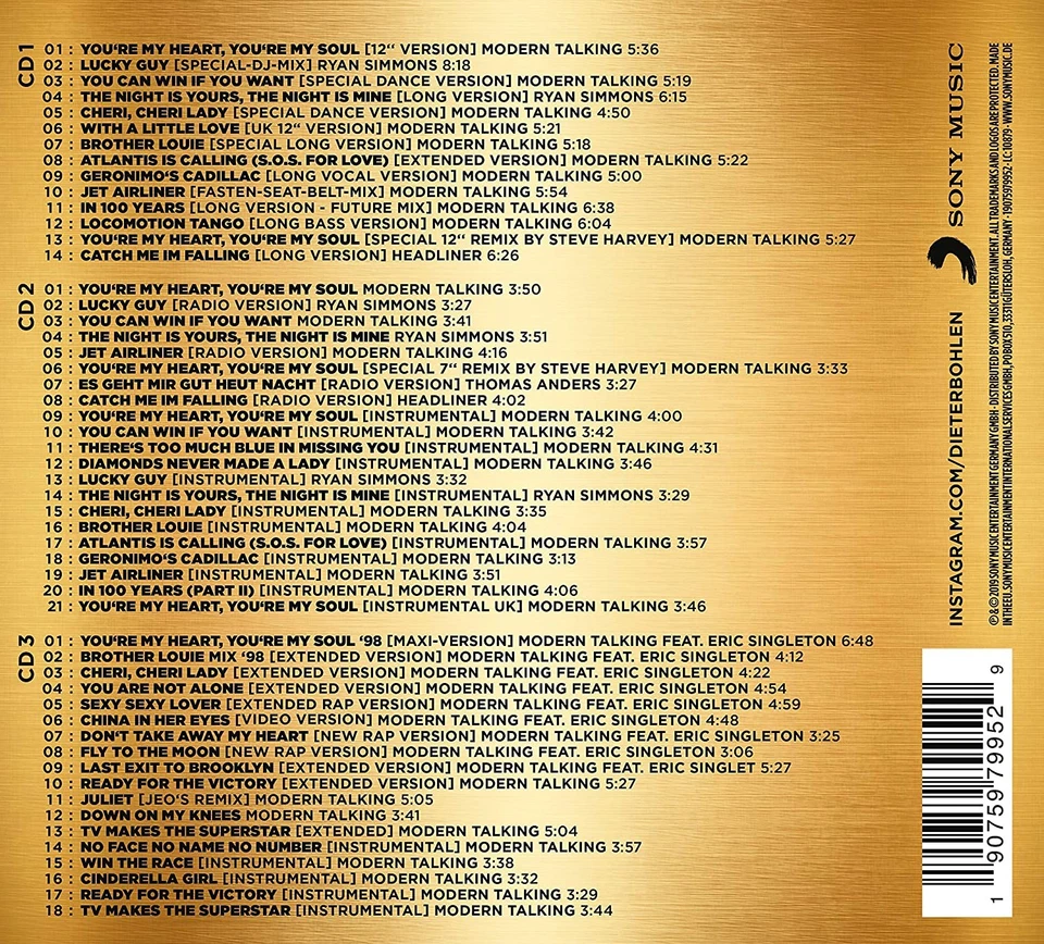 Modern Talking Maxi & Singles Collection (Dieter Bohlen Edition) (CD) - Image 3 of 4