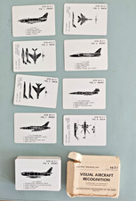 VISUAL AIRCRAFT RECOGNITION Milit&auml;r Karten  US Training Aid  von 1970 komplett