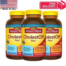 Professional Pack of 3 Nature Made CholestOff Plus 900mg 210 Softgels EXP 03/27