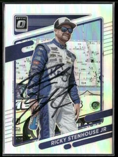Signed 2022 Donruss #15 Ricky Stenhouse Jr. Optic Holo IP Auto