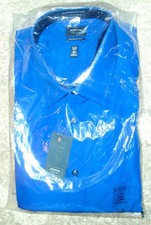 Mens ARROW CLASSIC LONG SLEEVE BLUE BUTTON FRONT DRESS SHIRT Sz 17-17 1/2, 32/33