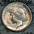 * 1921-P * SOLID+ GEM BU MS PEACE SILVER DOLLAR * FROM ORIGINAL COLLECTION