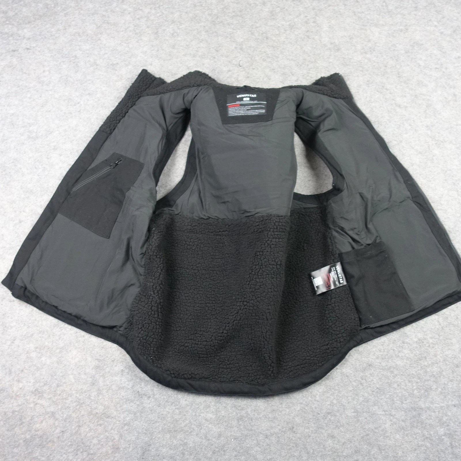 Venustas Heated Vest Mens Medium Black Canvas Puffer Fleece Lined M65 NO BATTERY image 14