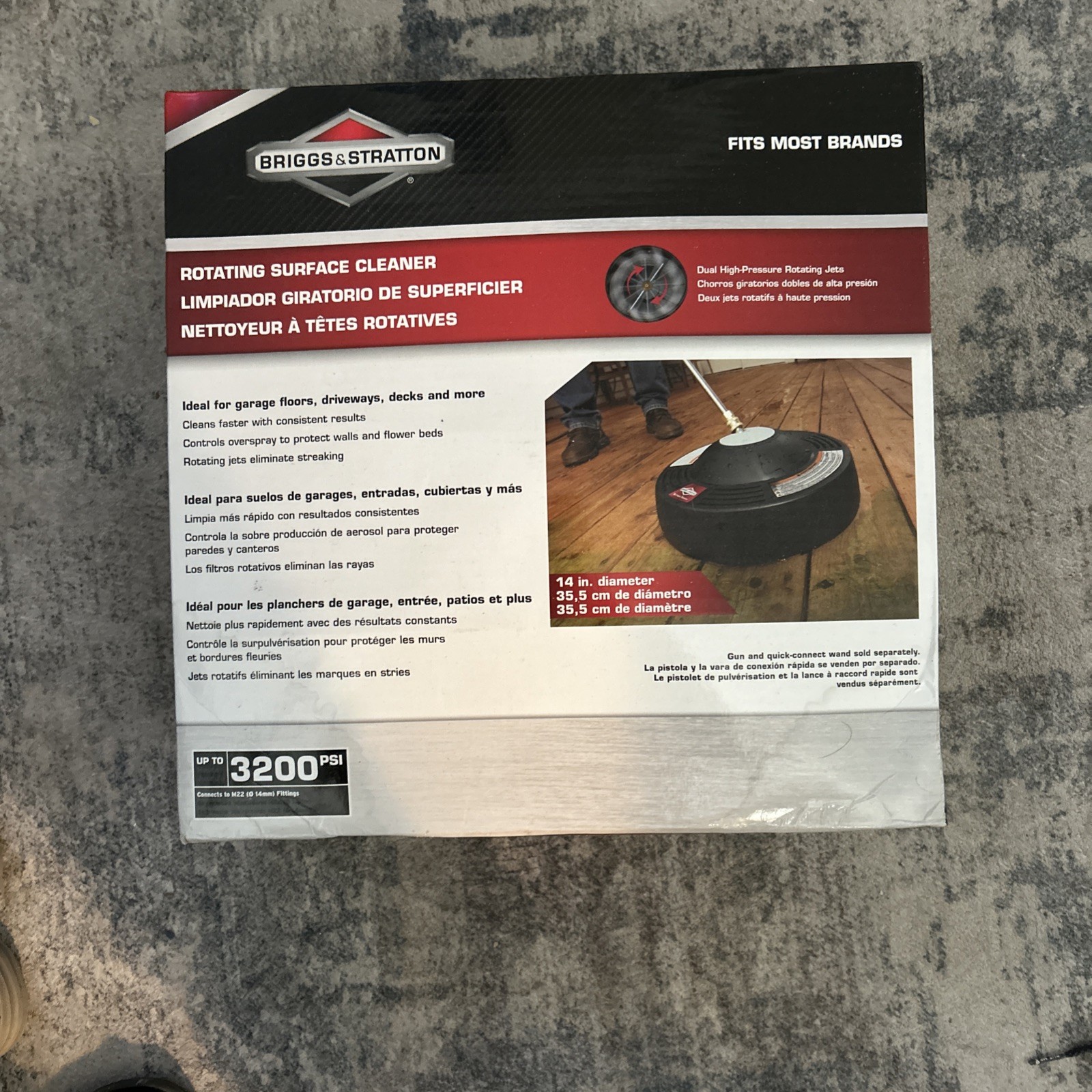 Briggs and Stratton Pressure Washer Surface Cleaner Tool CLEANER - 6328