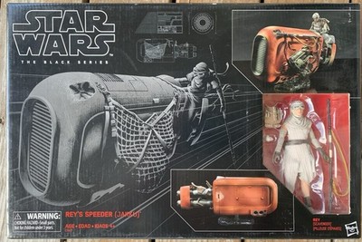 Hasbro Star Wars ''The Black Series'' 6  Six Inch Rey s Speeder (Jakku) New Sealed