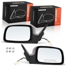 Pair 2 Driver  Passenger Side Power Door Mirrors - Compatible with Toyota