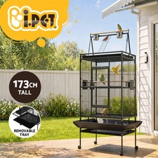 i.Pet Bird Cage Large Cages 173cm Parrot Aviary Stand-Alone Budgie Wheels Castor