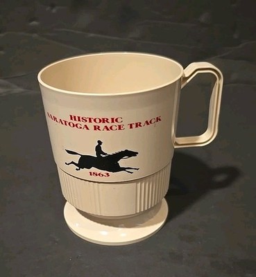 NOS Historic Saratoga Racetrack 1863 Cup-Big Red Spring Est. 1975 VTG