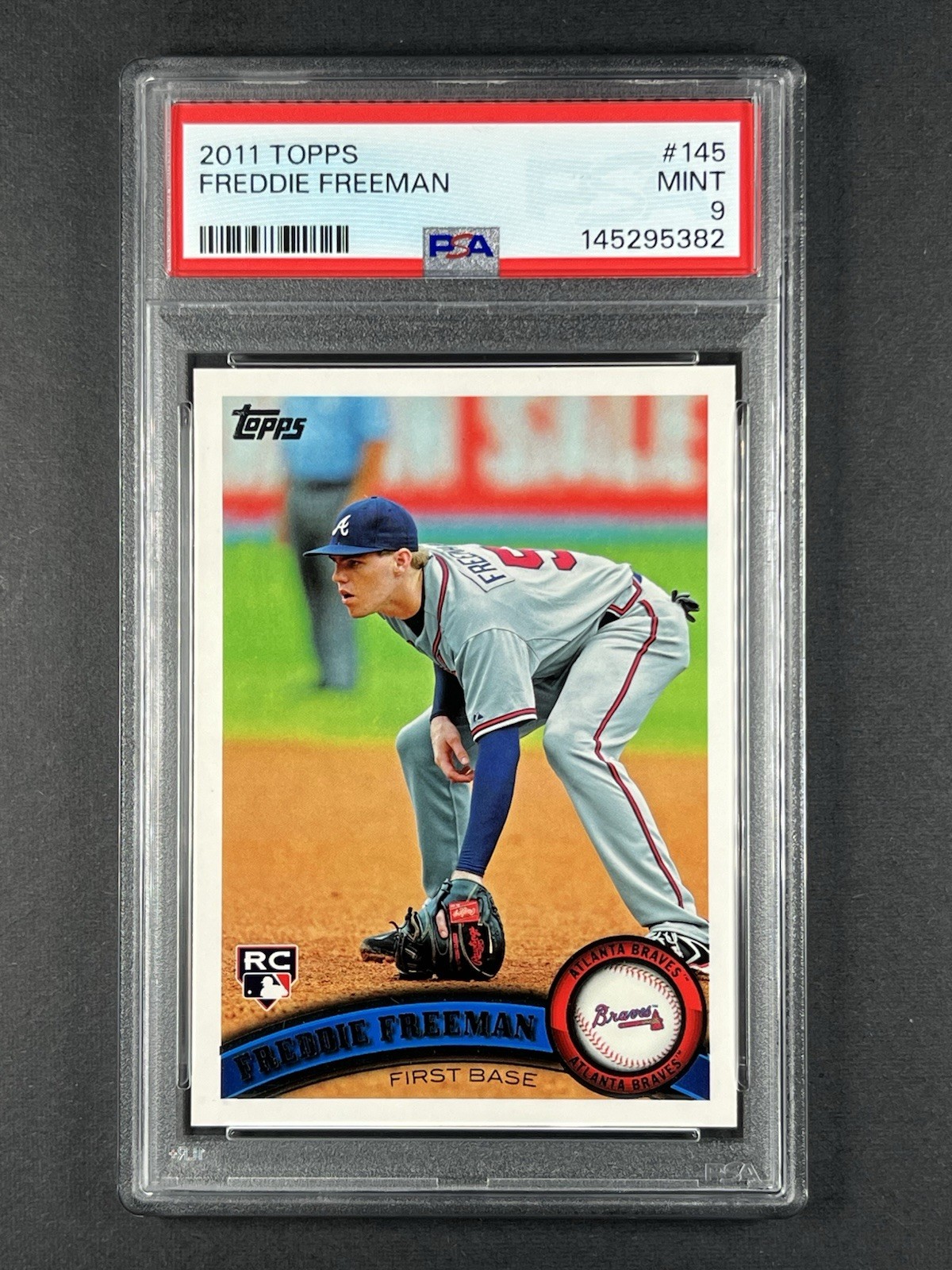Freddie Freeman 2011 Topps #145 Rookie Card RC PSA 9 MINT Braves Dodgers