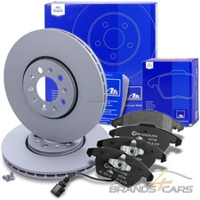 ATE BREMSSCHEIBEN BELÜFTET Ø288 + BELÄGE+WK VORNE FÜR VW POLO 6R