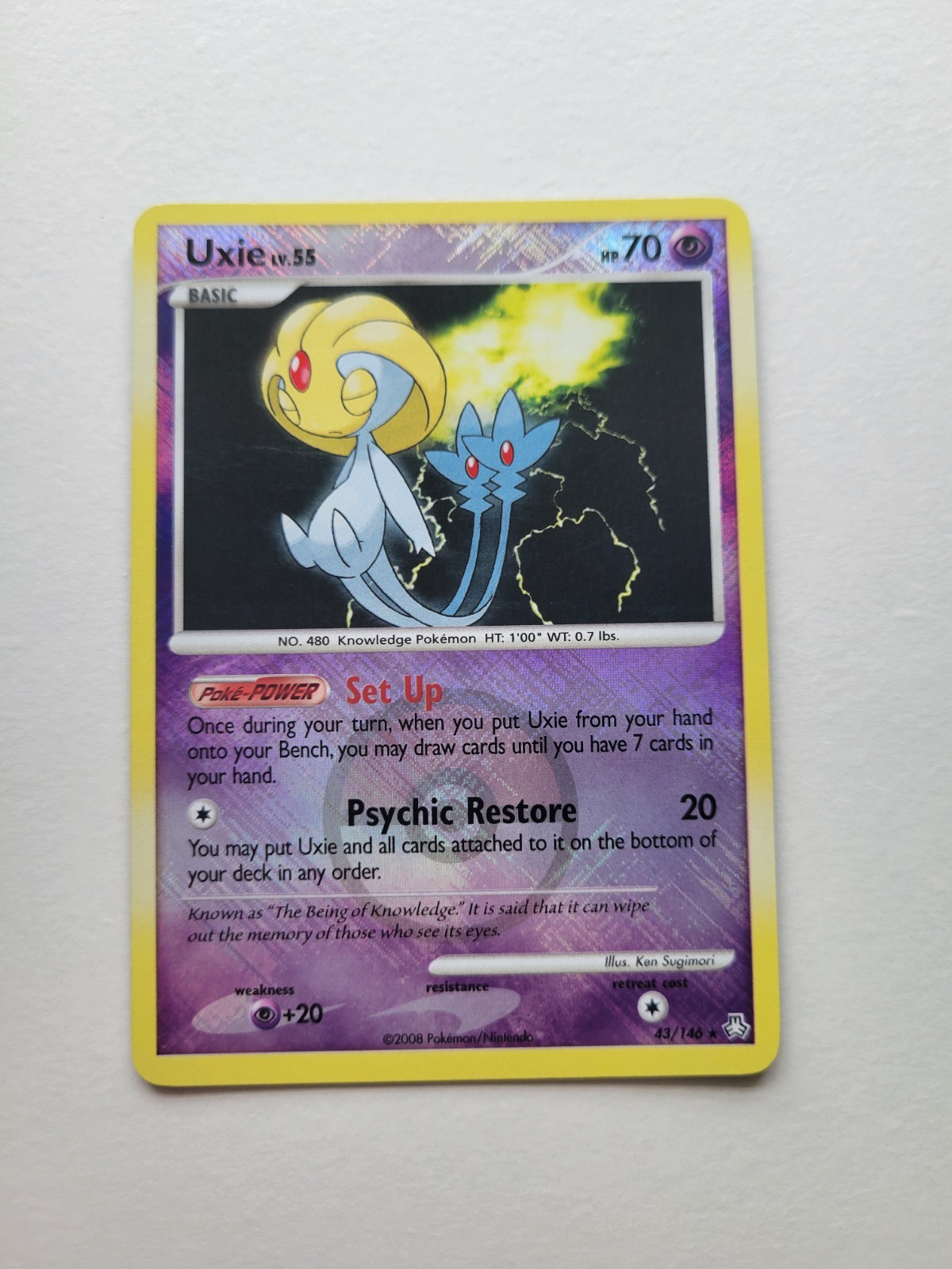 Pokemon Uxie League Promo Legends Awakened 43/146 Reverse *READ DESCRIPTION* NM