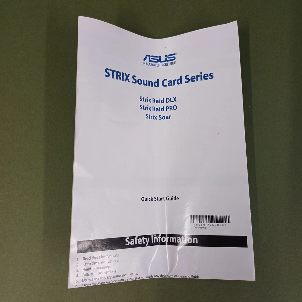 ASUS STRIX RAID PRO Sound card Remote Only Untested  - Image 4 of 4