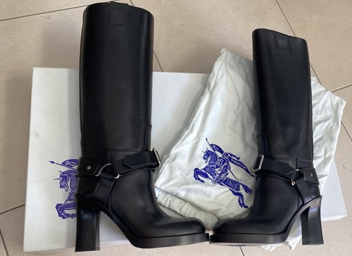 Burberry Stivale Donna Nero Size Eu37 BR1 - Foto 2 di 8