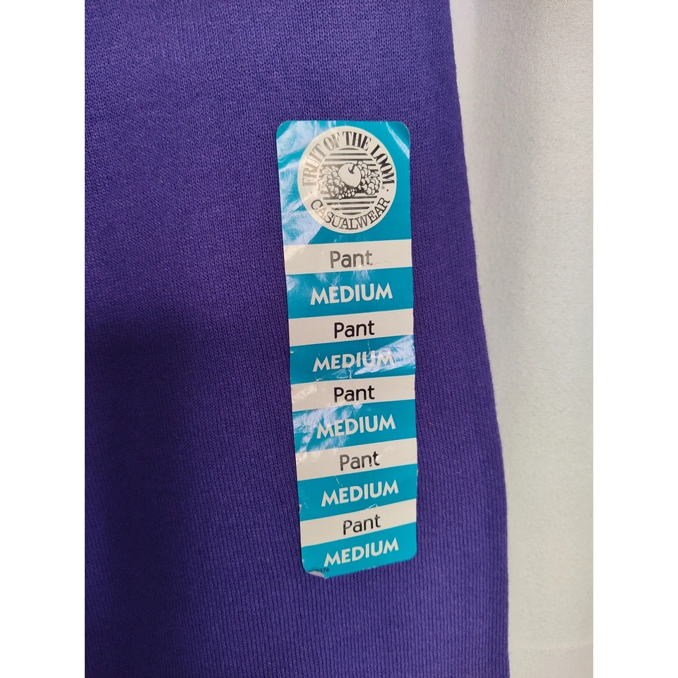 Винтажные детские тренировочные штаны Fruit of the Loom повседневная одежда фиолетовый бегун США M(8-10) - Изображение 2 из 4