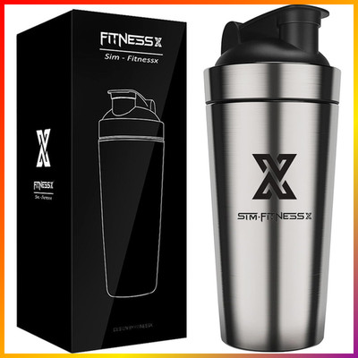 Shaker Edelstahl 700ml Sport Fitness Mixer für Yoga Gym Trinkflasche