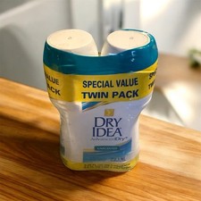 Dry Idea Unscented Anti-perspirant Deodorant Roll on 3.25 oz Twin Pack