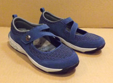 Therafit Mary Jane Lite Adjustable Comfort Shoes Blue Cushion Support Size 7.5-8