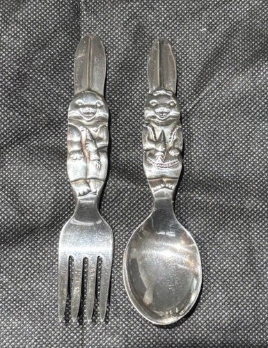 Reed & Barton. Rabbits. SP. 4.5”.. Youth Set. Appear Unused. Buy It Now! - Picture 2 of 9
