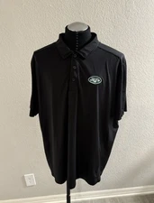 New York Jets Cutter & Buck Polo Men's Black Size XXL Excellent Condition