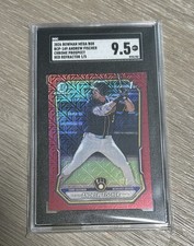 2026 Bowman Chrome Andrew Fischer #BCP-149 1st Bowman Red Mojo 1/5 Graded SGC9.5
