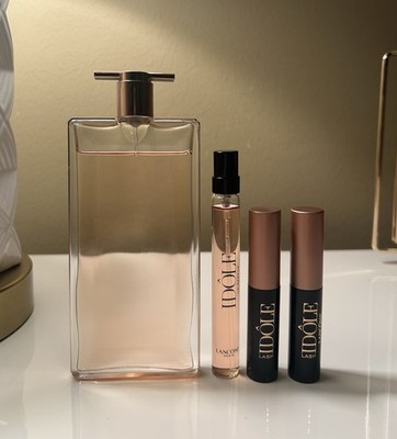 Lancôme Idole Eau de Parfum 1.7 oz & Travel Spray Set W/ Bonus 2 Mascaras