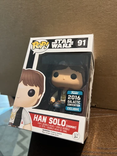 Funko Pop Star Wars Han Solo 2016 Galactic Exclusive #91 