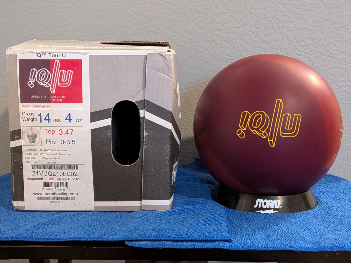 14lb Storm IQ Tour U Overseas Urethane Bowling Ball NIB Undrilled
