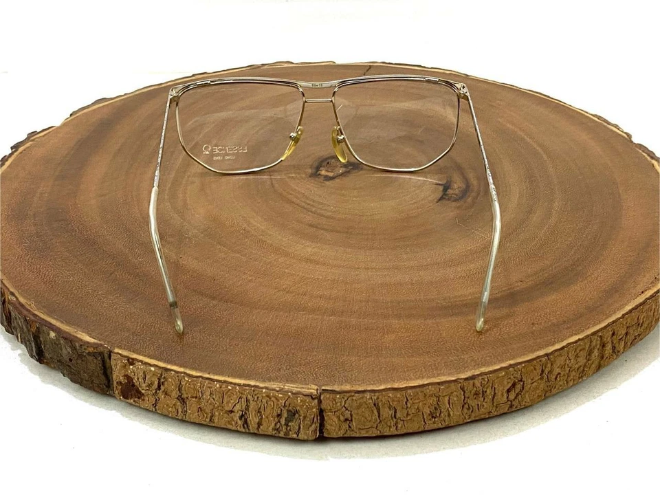 Monturas de gafas Essence 468 gris brillante dorado 56 18 148 mm hechas en Italia Foto 4 de 4