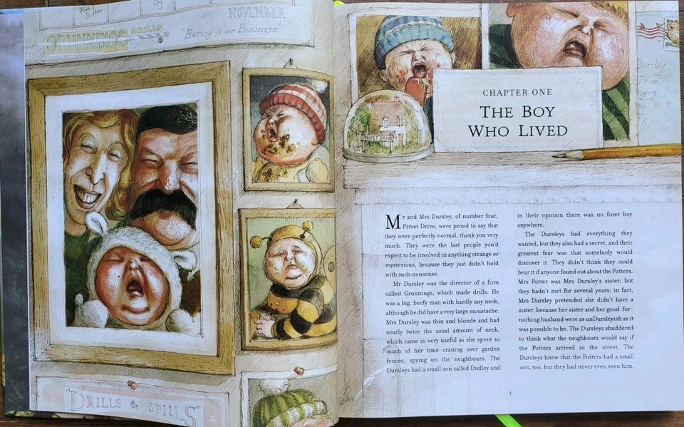 Harry Potter Illustrated 1-5 Hardcover Book Set by J K Rowling 5 Books US ver. - image 3 of 4