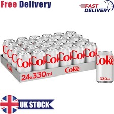 Diet Coke Cola Cans, 330ml, Pack of 24