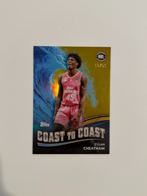 2023-24 Topps Chrome NBL Zylan Cheatham Coast to Coast Gold 16/50