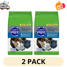 2 Pack Cats Pride Cat Litter 24lb Total Odor Control Unscented Clumping Formula 0.92 per pound