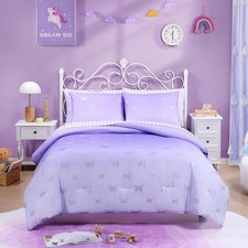 Queen Comforter Set with Sheets for Girls-7 Pieces Queen Bedding Sets with Pu...