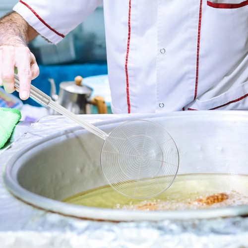 Cucchiaio colino skimmer mestolo in acciaio inox per cucinare e - Foto 7 di 12