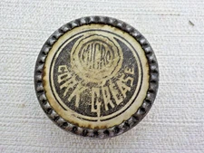 Vintage Micro Brand Cork Grease Round Empty Tin