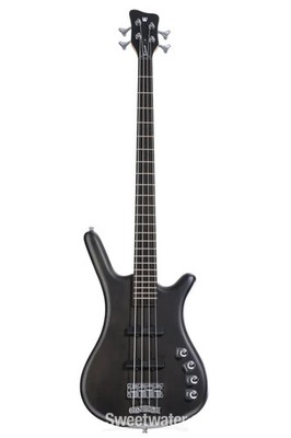 Warwick RockBass Corvette Basic 4-string Bass Guitar - Nirvana Black Transparent