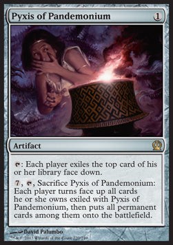 Magic/MTG Pyxis of Pandemonium THS-220 Rare Englisch Light Played
