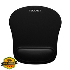TECKNET Ergonomic Mouse Pad Wrist Support Gaming Non-Slip Black