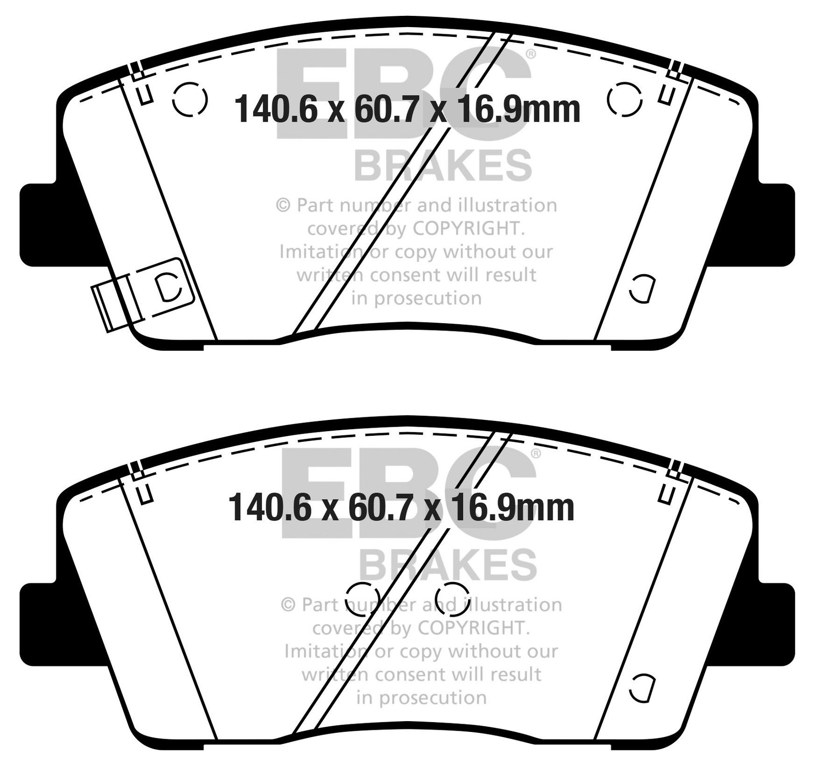 EBC DP22358 BRAKE PAD SET DISC BRAKE Front